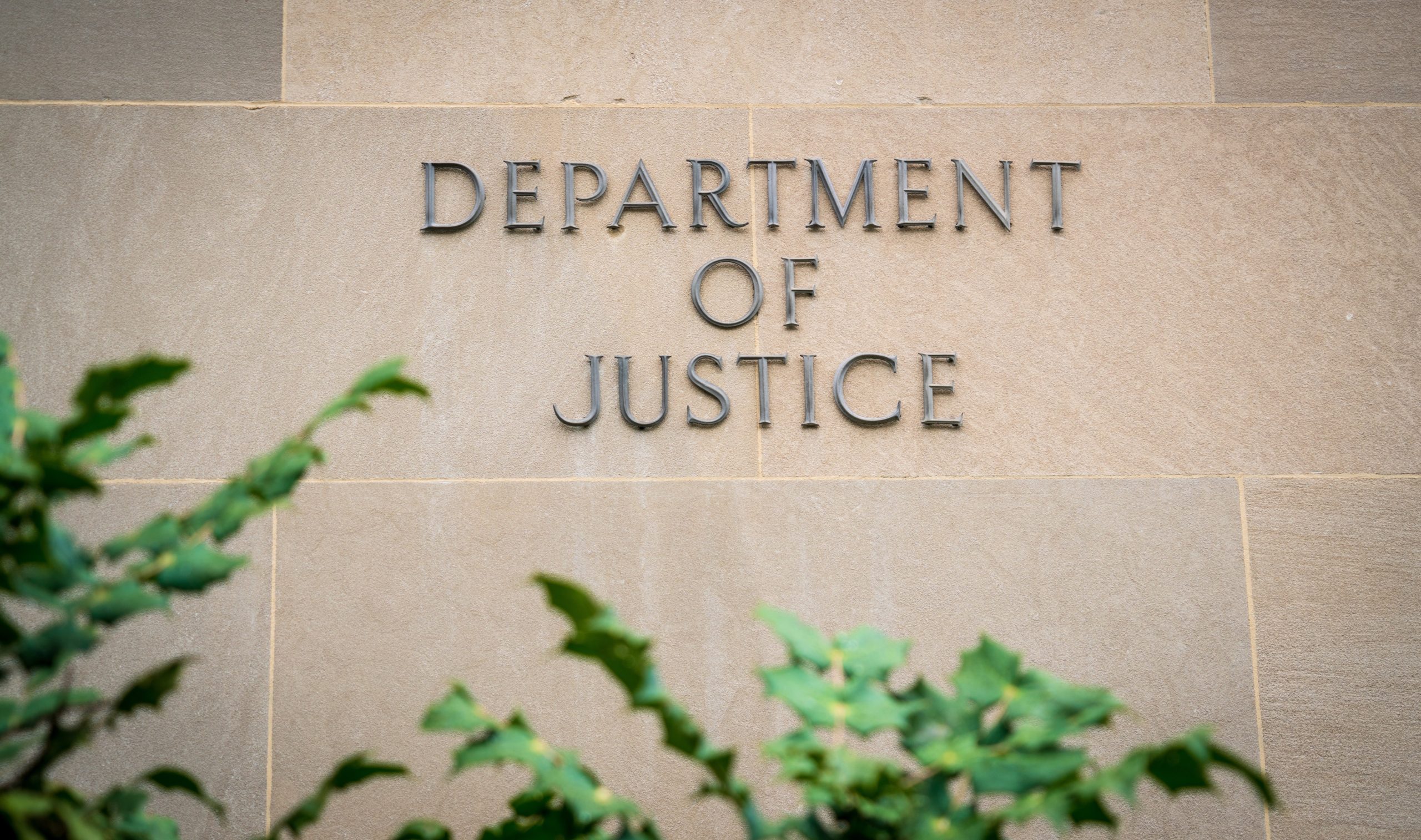 The United States Department of Justice (DOJ) in Washington D.C., USA The United States Department of Justice (DOJ) in Washington D.C., USA